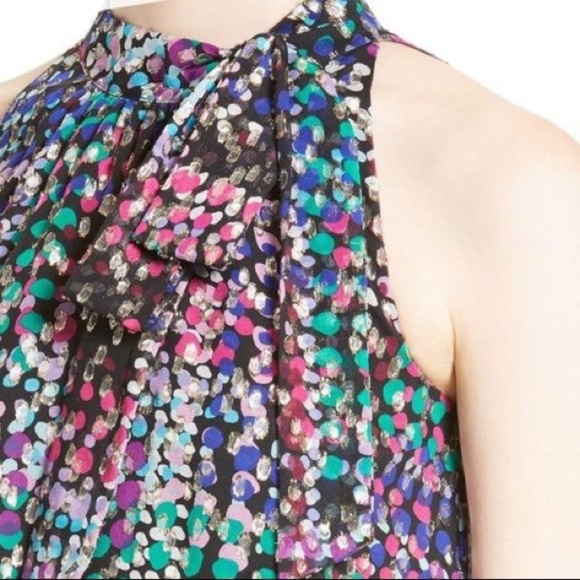 kate spade gold teal pink dotted tank size medium - Picture 12 of 12